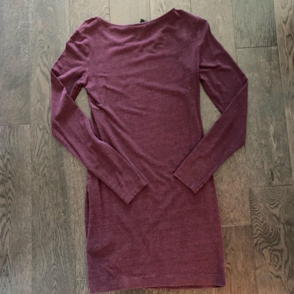Long sleeve body con dress